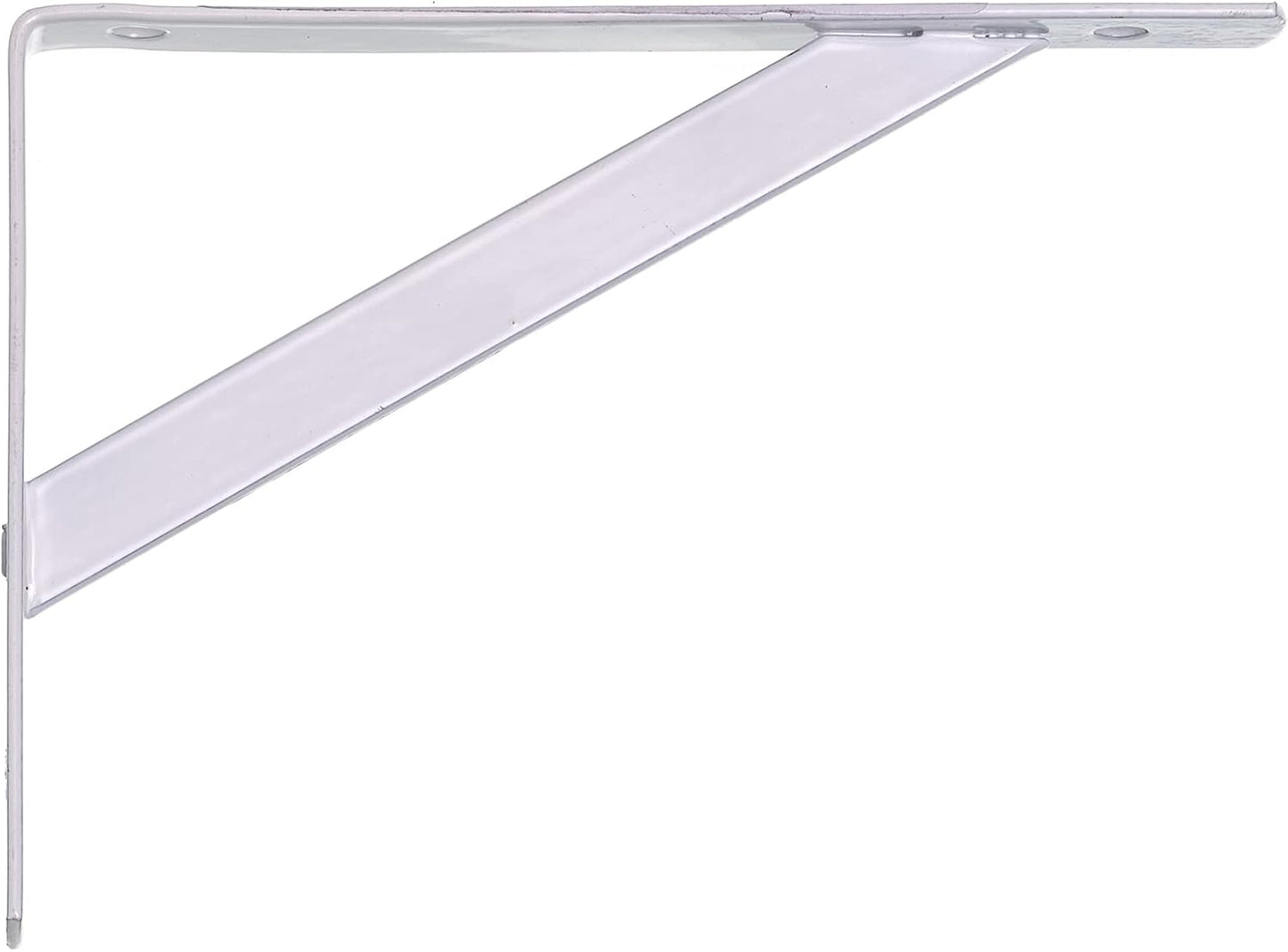 Soporte de estante de aluminio BemFixa de 15 cm, blanco