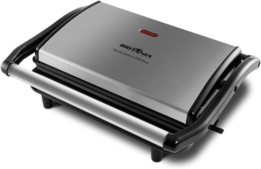 Sandwichera y parrilla 2 en 1 Britânia Press - 850 W 220 V