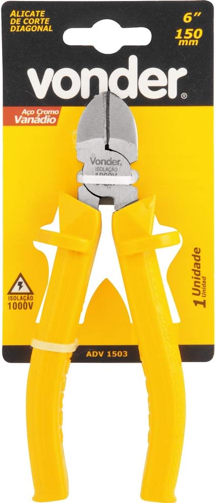 Alicates de corte diagonal 6" 1.000 V, Vonder