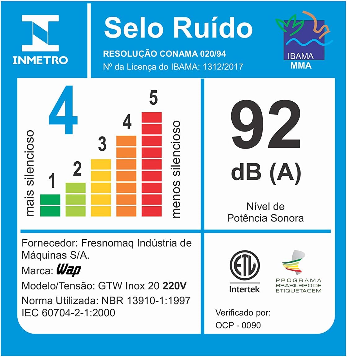 WAP Aspirador de Pó e Água Barril GTW INOX 20 Litros, com Filtro Lavável, 1600W - 220V