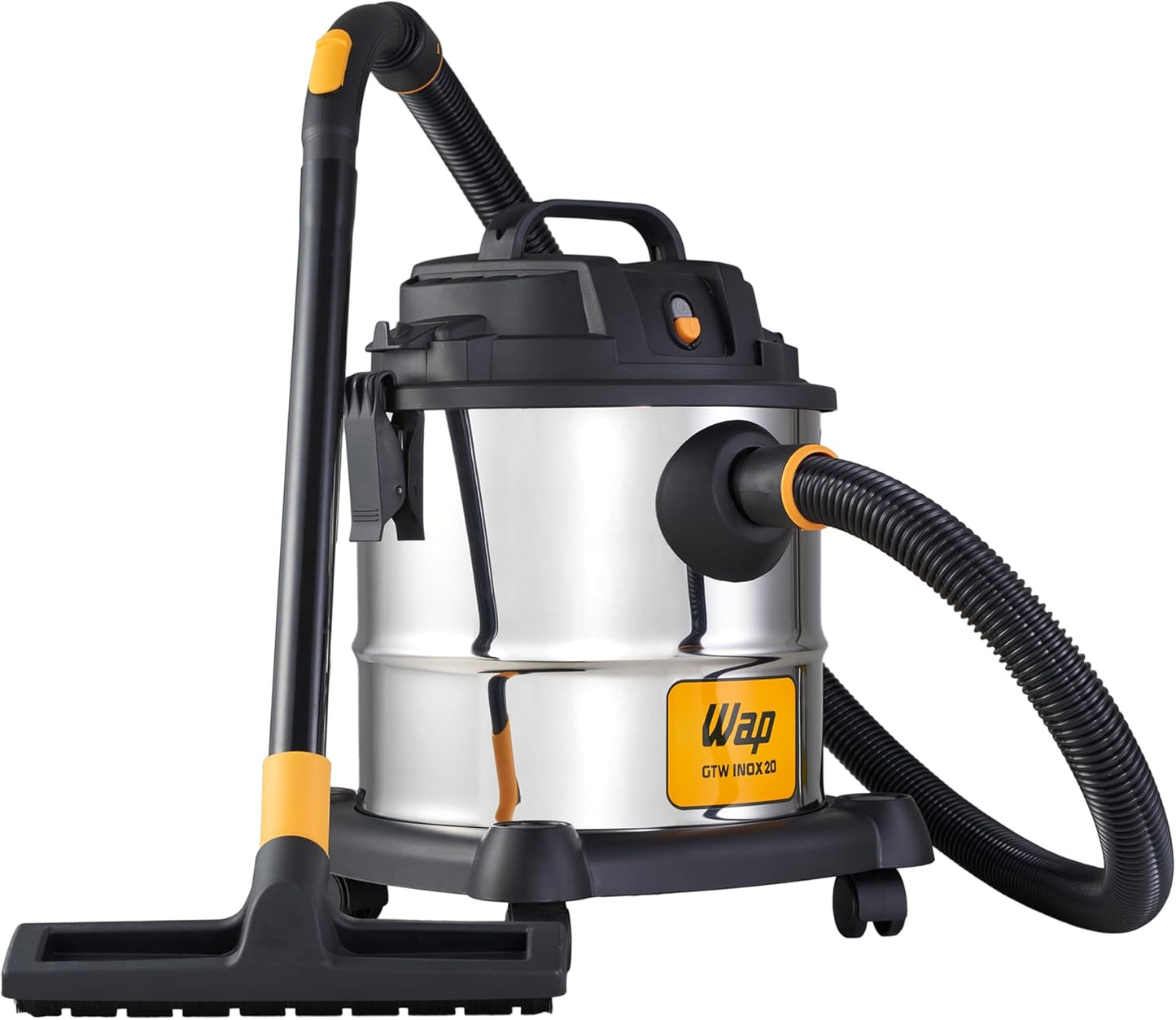 WAP Aspirador de Pó e Água Barril GTW INOX 20 Litros, com Filtro Lavável, 1600W - 220V