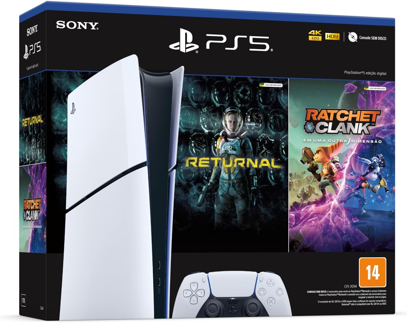 PlayStation5 Slim Edição Digital com 2 Jogos