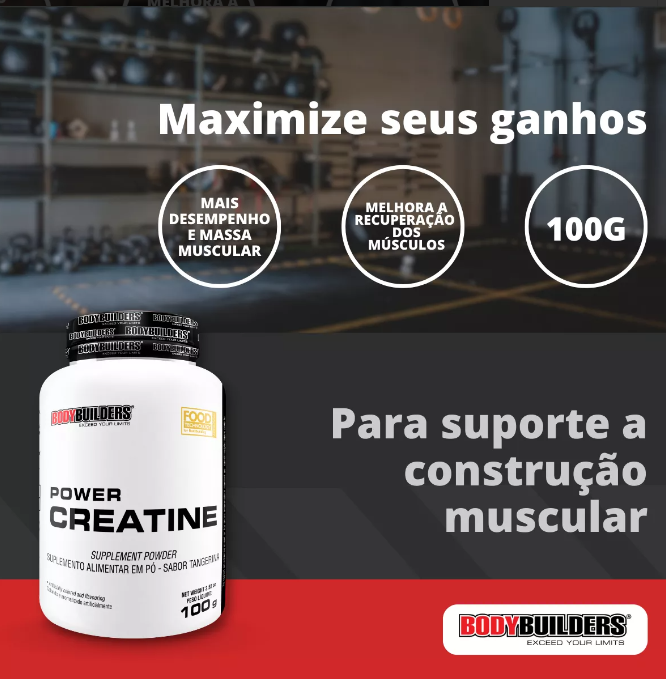 Kit Whey Protein Bodybuilders 2kg + Bcaa + Creatina + Shaker