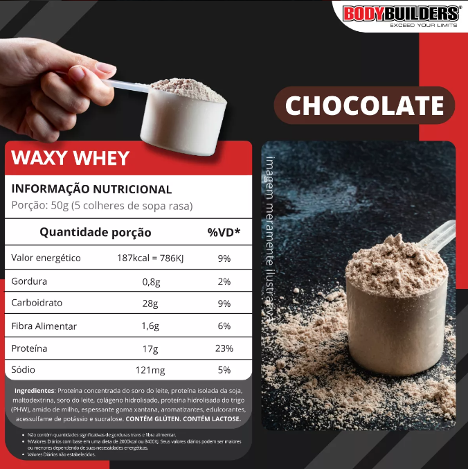 Kit Whey Protein Bodybuilders 2kg + Bcaa + Creatina + Shaker