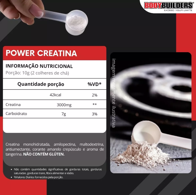 Kit Whey Protein Bodybuilders 2kg + Bcaa + Creatina + Shaker