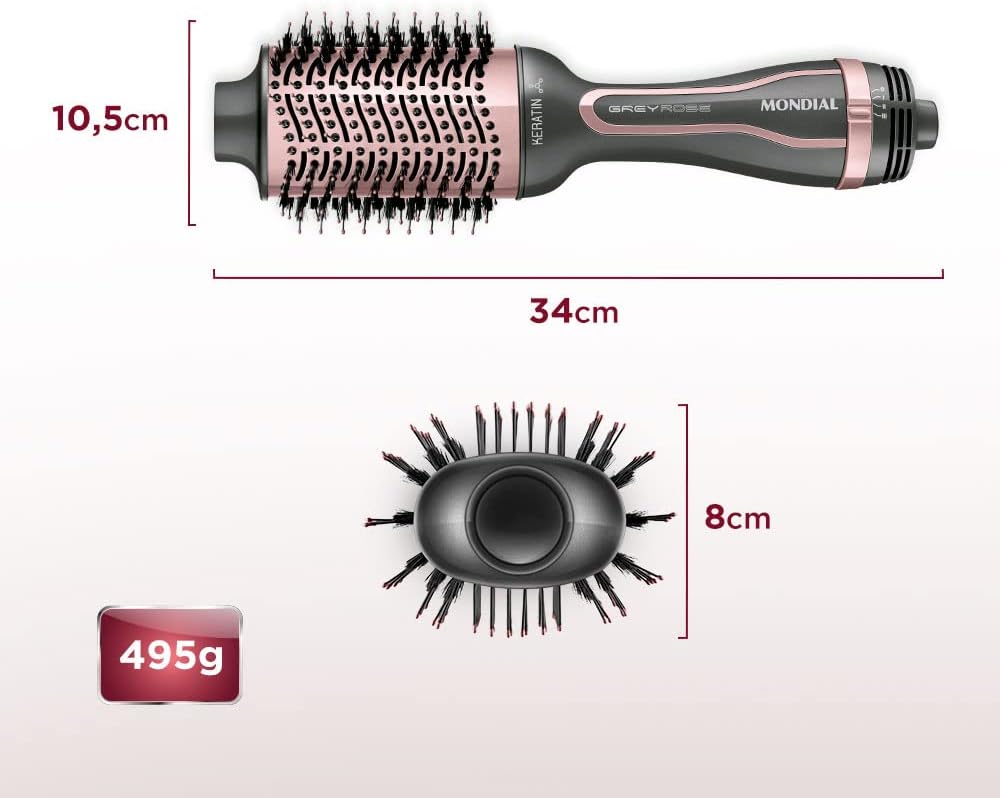 MONDIAL Escova Secadora Keratin, Bivolt, 1200W