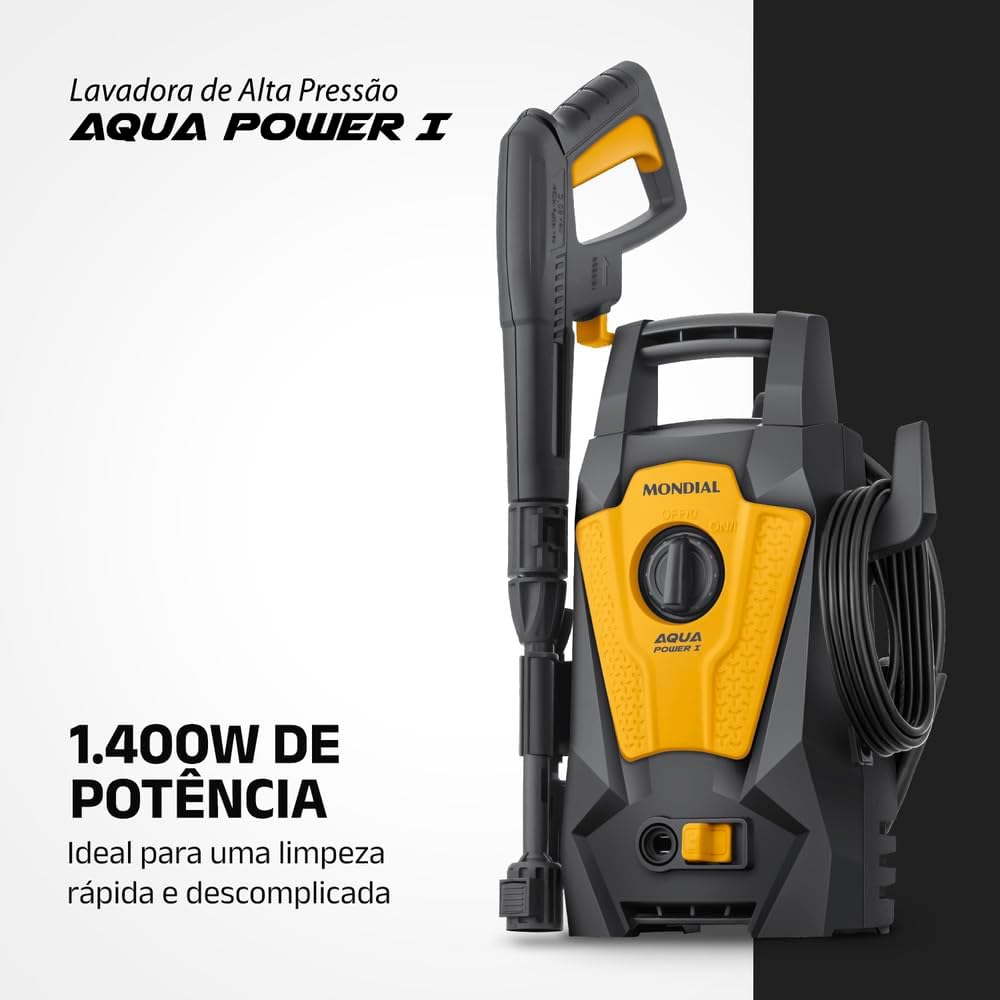 Hidrolimpiadora Aqua Power I, Mondial, 1400 W, 110 V