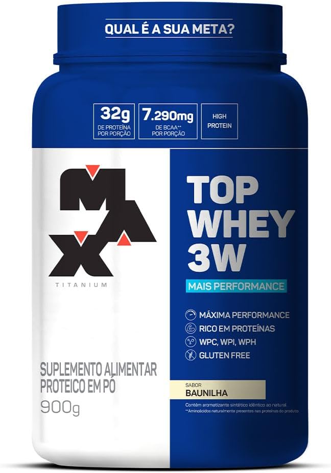 Max Titanium Top Whey 3W Plus Performance 900 g Vainilla