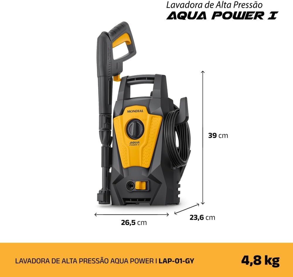 Hidrolimpiadora Aqua Power I, Mondial, 1400 W, 110 V