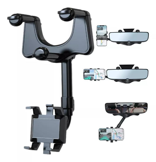 Suporte de Celular Veicular Universal - Trava Automática Giratório 360°