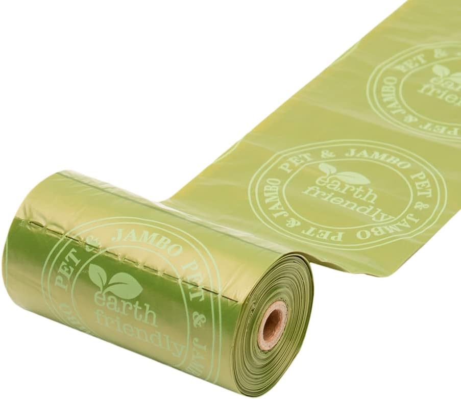 Kit Cata Caca Refil Saquinhos Higiênicos para Cães, Destaca Fácil, 8 Rolos, Plástico Durável e Impermeável, À Prova de Vazamentos