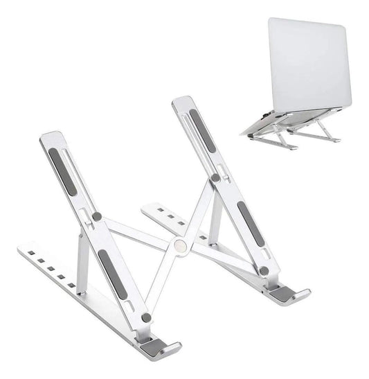 Suporte para Notebook em Alumínio Dobrável em 6 Ângulos - Com estojo para armazenagem