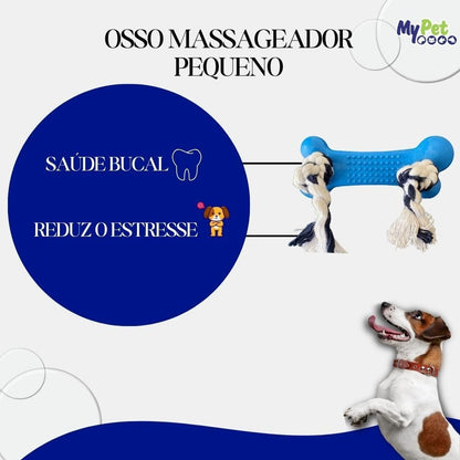 Osso Higiênico Com Corda, Brinquedo para Cachorro
