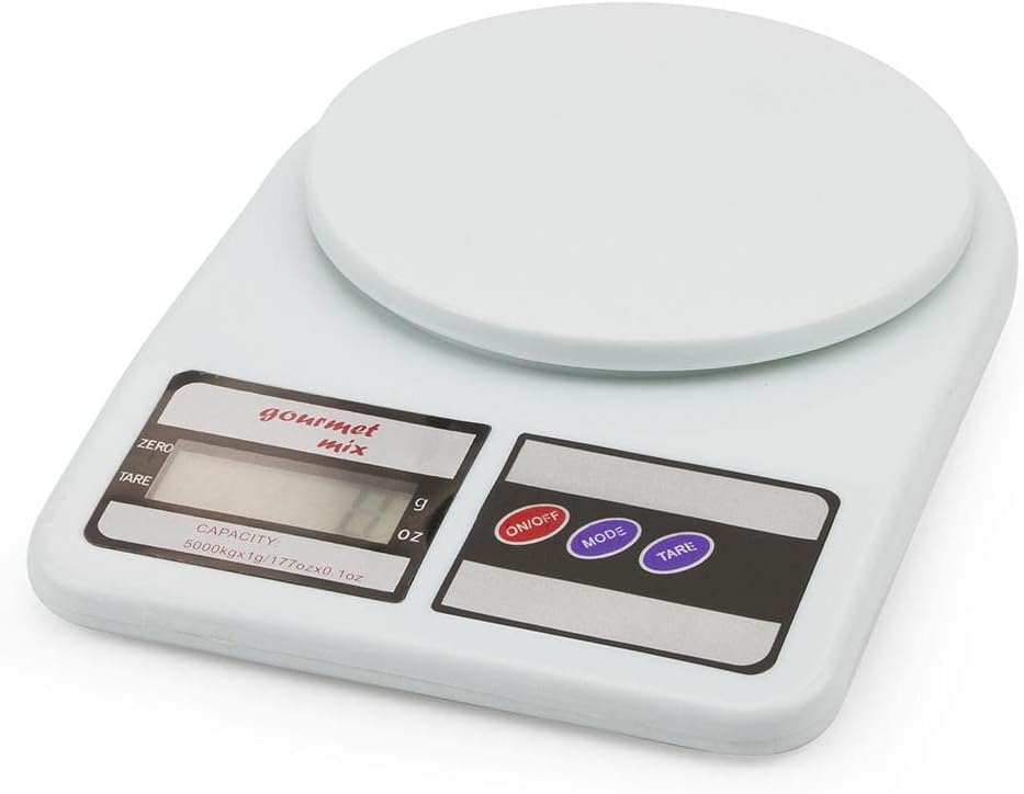 Báscula de cocina digital de precisión Gourmet Mix White