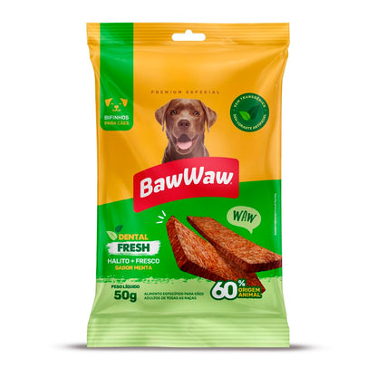 Bifinho Baw Waw Cuidado Dental Sabor Menta 50g