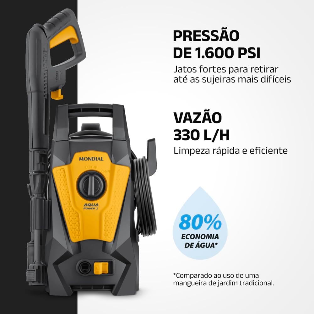 Hidrolimpiadora Aqua Power I, Mondial, 1400 W, 110 V