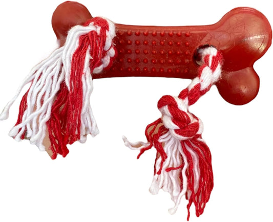 Osso Higiênico Com Corda, Brinquedo para Cachorro