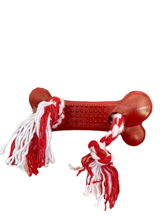 Osso Higiênico Com Corda, Brinquedo para Cachorro