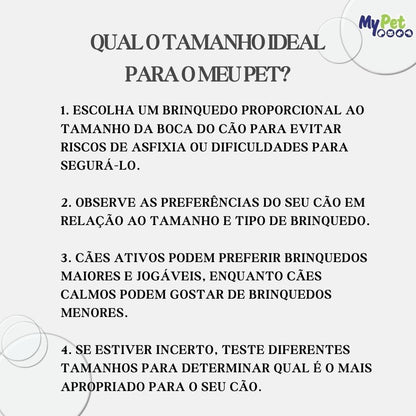 Osso Higiênico Com Corda, Brinquedo para Cachorro
