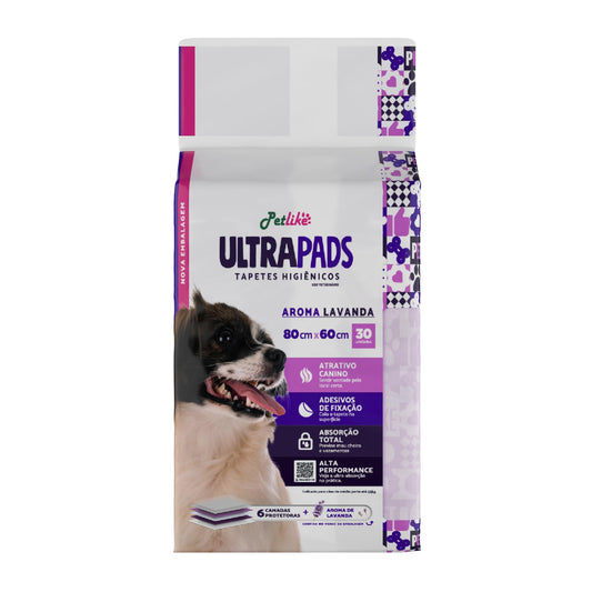 Tapete Higiênico Para Cães Ultra 80 cmx60 cm - 30 Unidades