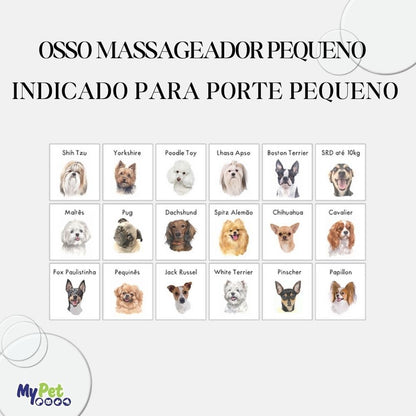 Osso Higiênico Com Corda, Brinquedo para Cachorro