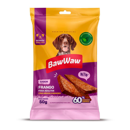 Bifinho Baw Waw para cães sabor Frango 50g
