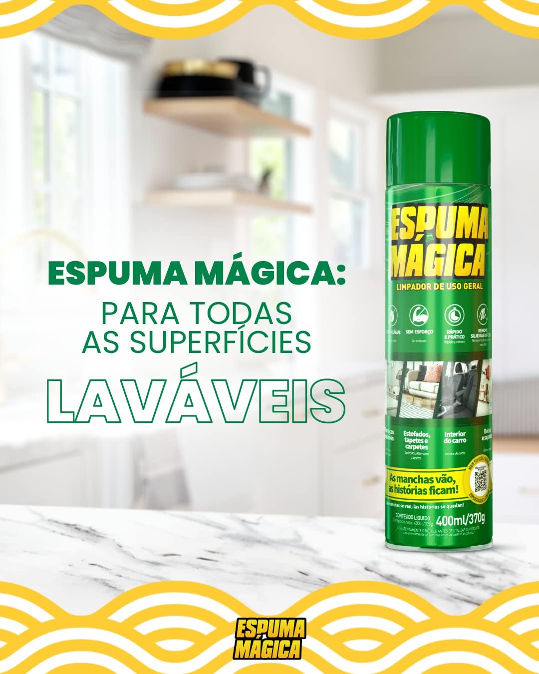 Espuma Mágica Aerossol 400 ml