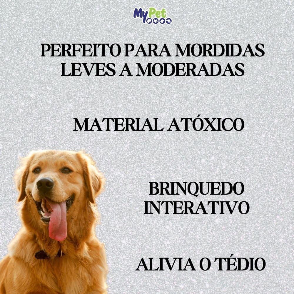 Osso Higiênico Com Corda, Brinquedo para Cachorro