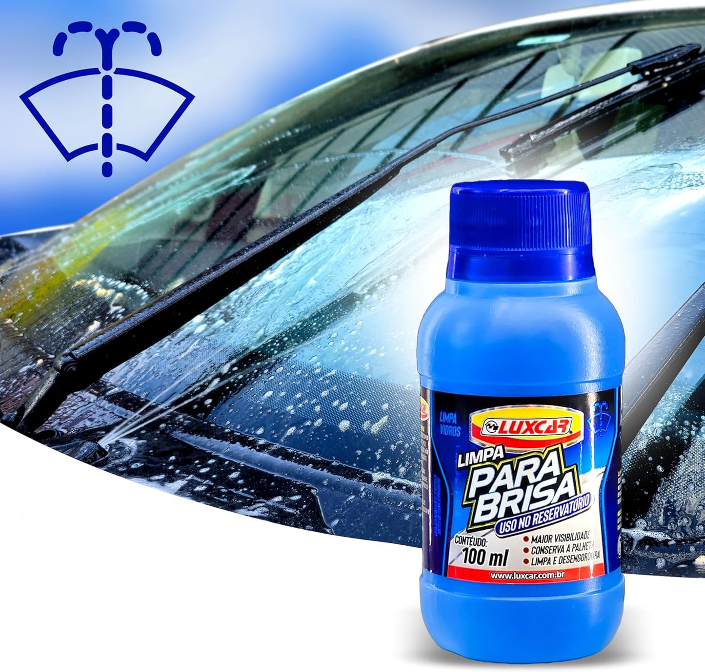 Limpa Para-Brisa Luxcar 100 Ml